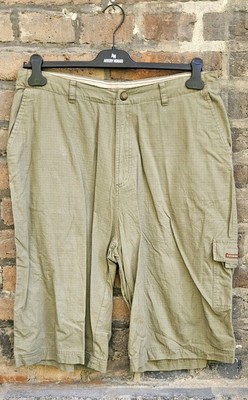 PATAUGAS Men's Vintage Cargo Short olive green size 44 Casual-Look Retro