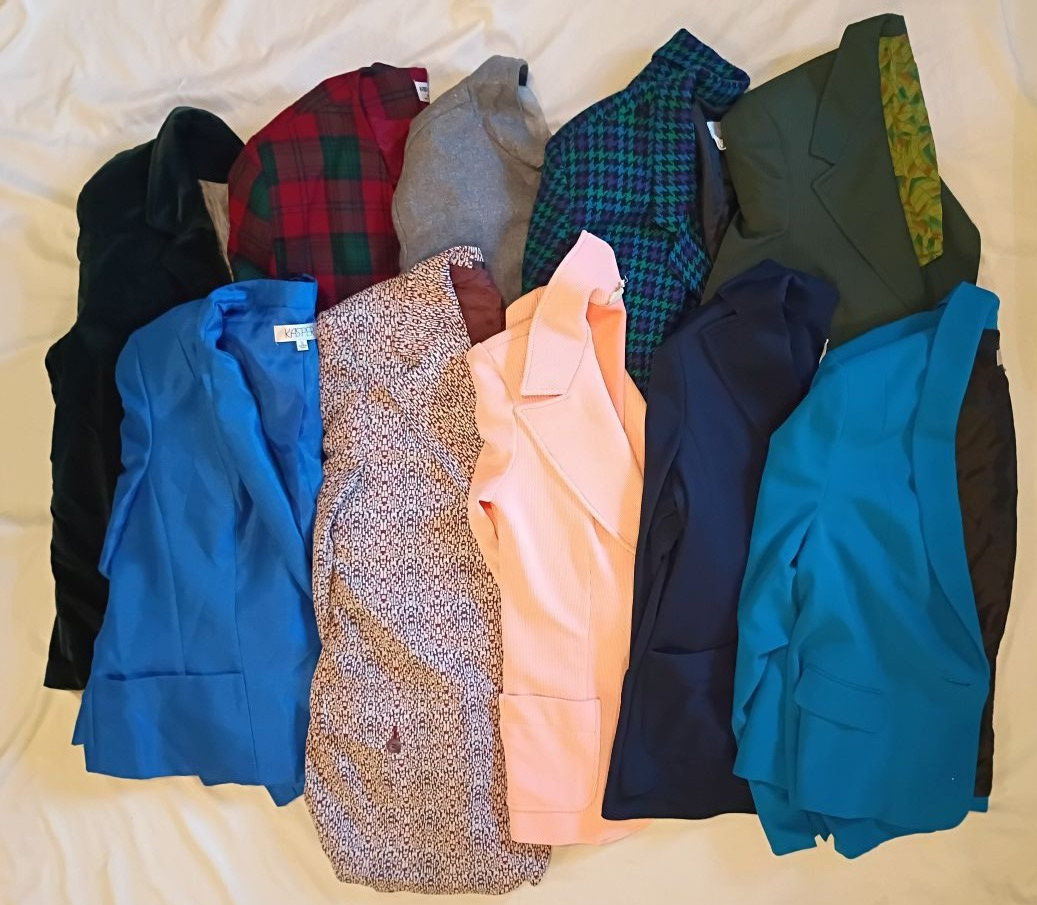 Vintage Jackets Lot of 10 50s 60s 70s Women's Clothing - Jacket Reseller