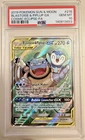 2019 Pokemon S & M Cosmic Eclipse #215 Blastoise & Piplup Gx FA PSA 10 GEM MINT