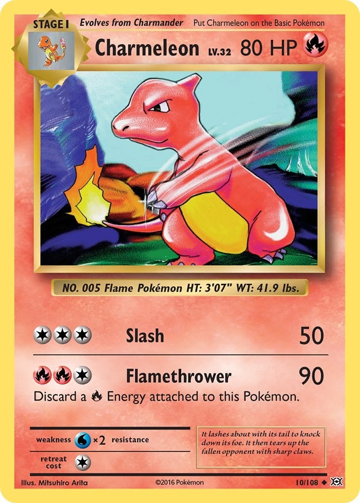 Charmeleon - 10/108 - XY - Evolutions - Uncommon - NM