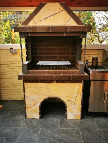 Bildhübscher Steingrill Grillkamin Naturstein 0,90x0.76m auch ohne Verblendung! - Bild 3 von 19