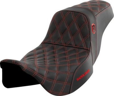 Saddlemen SDC Performance Gripper Seat Red Stitch #284838 Harley Davidson