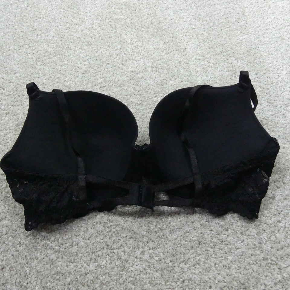 Sujetador inteligente y sexy para mujer 36C negro con aros push up 85046 Foto 2 de 4