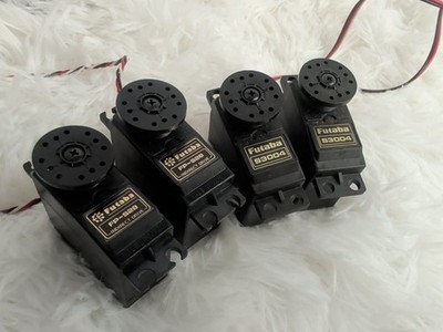 Lot Of 4 RC Futaba 2 S3004 & 2 FP-S28 Servos Untested 