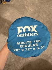 Fox Outfitters Airlite Sleeping Pad Blue For Camping Built In Air Tube Design