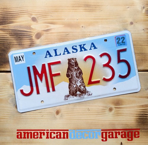 USA Nummernschild/Kennzeichen/license plate/Amerika *Alaska Bear *