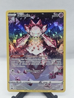 Diancie GG13/GG70 - Pokemon Crown Zenith Galarian Gallery Full Art Rare Holo NM