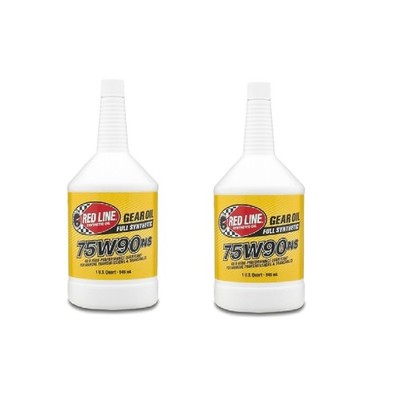 Red Line Oil 58304 Set of 2 Quart Bottle Fully Synthetic SAE 75W-90 Gear Oil