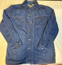 1970s vintage JCPenney Blue Jean denim jacket Western Trucker Large