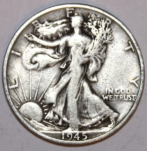 1945-D Walking Liberty Half Dollar - Very Fine - #1090EC