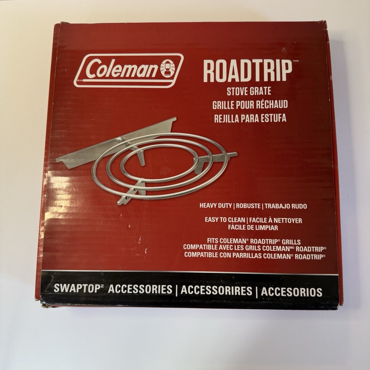 Coleman RoadTrip Stove Grate Swaptop Accessory Chrome-Plated Steel
