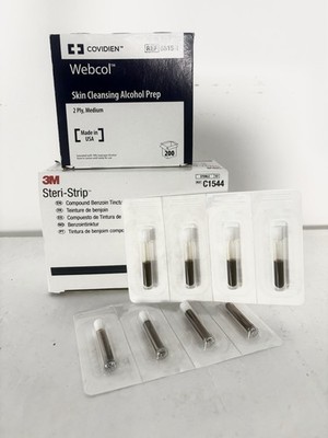 3M Steri-Strip Compound Benzion Tincture And Skin Cleansing Alcohol Prep