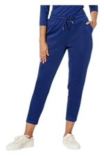 Joy Collection Women's Luxe Performance Scuba Stretch Chic Jogger Navy