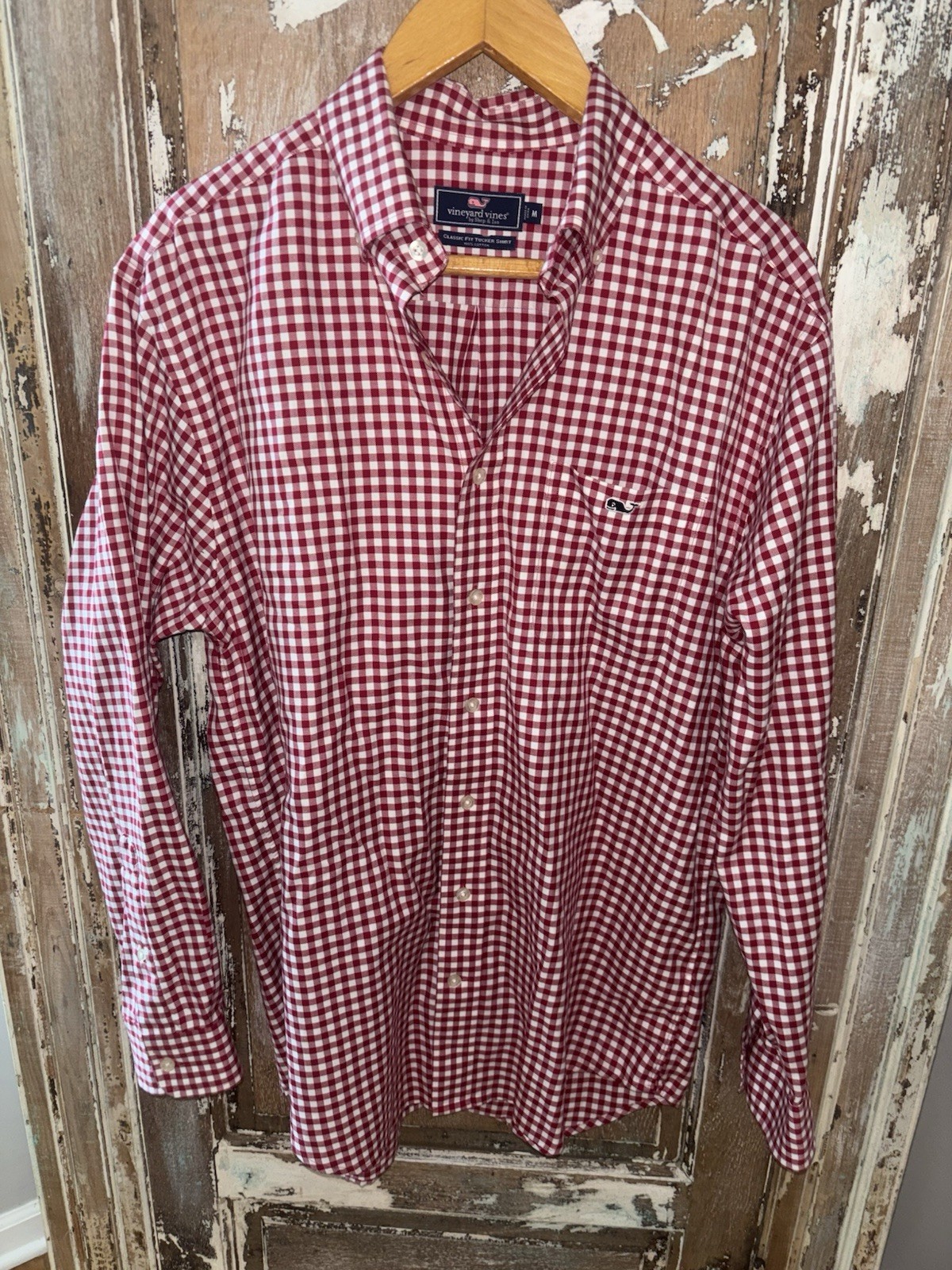 Vineyard Vines Medium Button Down. Gingham Casual… - image 1