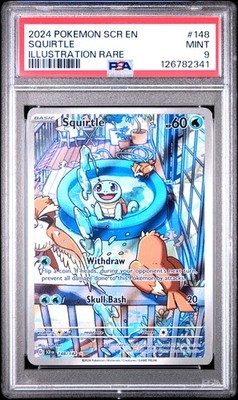 RaceGSXWORLDCUP！L188！ PSA 9 Squirtle #148 2024 Pokemon Scr En-Stellar Crown 126782341 | eBay