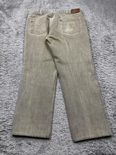 Polo Ralph Lauren Jeans Men 36x28 Olive Green Hampton Classic  Denim Pants Vtg