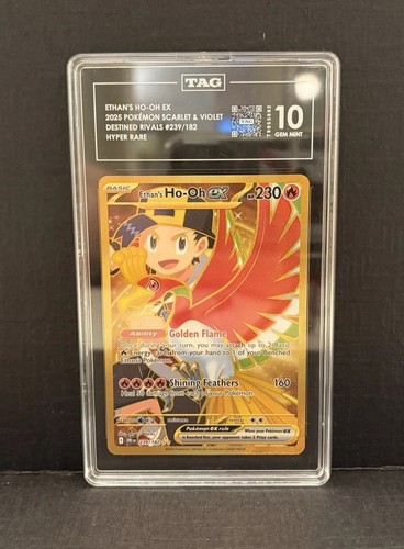 Ethan's Ho-Oh ex graded TAG 10 for sale on eBay