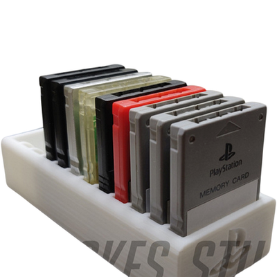Sony PlayStation PS1 PS2 Memory Card Holder Organizer Storage Rack