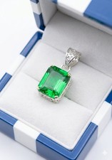15.30 CT GIE Certified Natural sapphire 925 Solid Silver Pendant Loose Gemstone1
