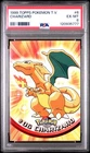 1999 Topps Pokemon TV Series CHARIZARD Blue Logo Card #6  PSA 6  EX-MT  Rare!