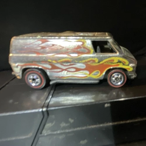 Hot Wheels Super Van 1:64 Diecast Van Silver Red Redline Wheels Model Toy