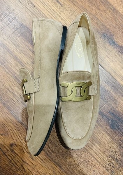 Damen Tod's Heels Beige Wildleder 38