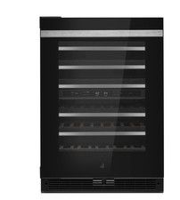 JennAir Noir 24" Black Undercounter Dual Zone Wine Cooler - JUWFL242HM