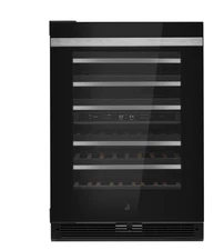 JennAir Noir 24" Black Undercounter Dual Zone Wine Cooler - JUWFL242HM