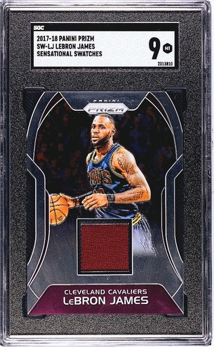 LeBron James #SW-LJ 2017 Panini Prizm Sensational Swatch card