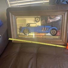 Mercedes-Benz 1928 SS Advertisement Mirror Authentic 29" x 16 3/4" FRAMED