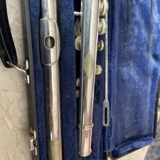 Artley 18-0 Silver Plated Flute with case, Very Good Condition, USA.