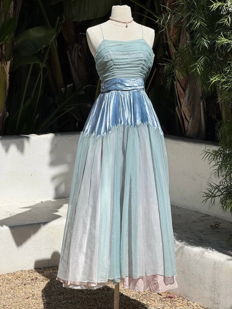 Blue 1950s Vintage Dresses for Women for sale | eBay