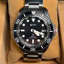 SEIKO V157 0DP0 Solar Wristwatch Timepiece 43mm Case 20mm Band Analog