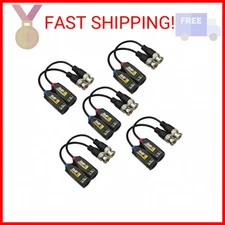 5 Pairs 8MP/4K Passive HD BNC Video Balun Transceiver Transmitter Via UTP RJ45 C
