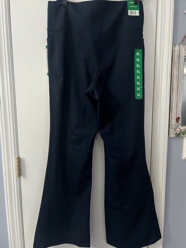 NEW! Women’s Jockey Studio Flare Yoga Pants - 2 Side Pockets Size XL - Navy - Picture 4 of 8
