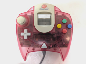 Dreamcast Controller Clear  Passion Pink Visual Memory SEGA  DC Japan
