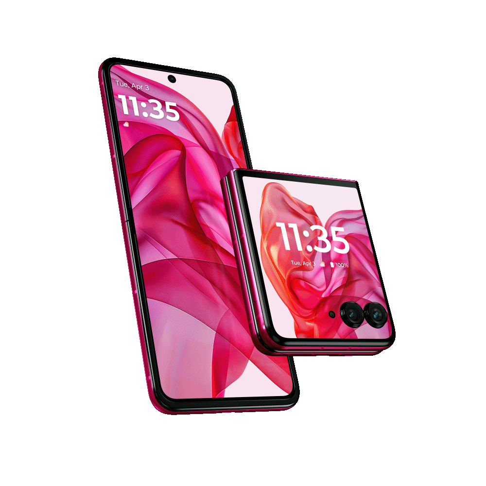Motorola RAZR ピンク Motorola razr+ 2024 XT2451-1 T-Mobile Unlocked 256GB Hot Pink Good