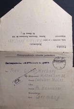A2-K 2 Kriegsgefangenpost 1948 Bytom  IV/ 2 Nr. 244 n. Hettensen