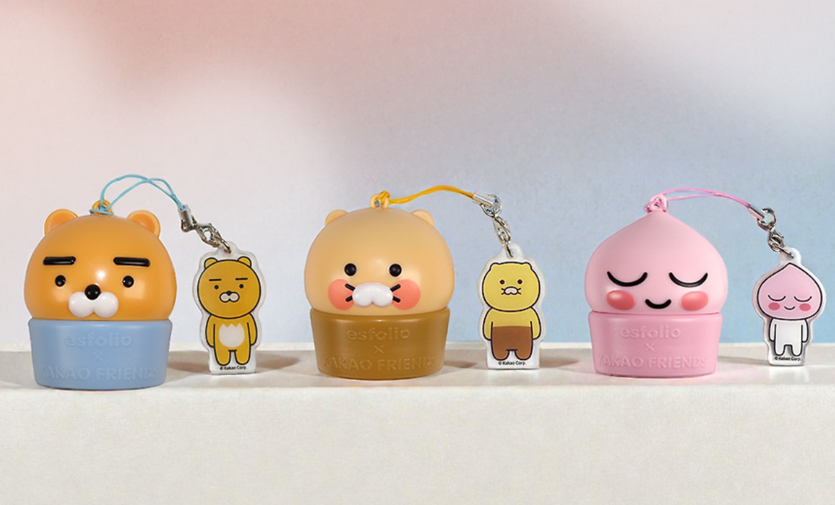 kakao friends vitamin c lip balm esfolio X Kakao Friends Pop Lip Balm 8g Moist, Hydra & Glow Choonsik Apeach  Ryan
