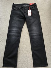 Mens DIESEL LARKEE Straight Leg Black Denim Jeans W33