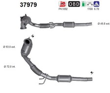 Katalysator AS 37979 für VW CADDY 4 Großraumlimousine SAB SAJ ALLTRACK SAA SAH