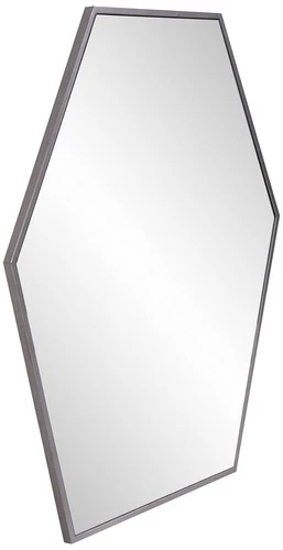 Howard Elliott Hexad 30" x 30" Graphite Hexagonal Wall Mirror - Picture 5 of 6