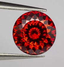 1 Ct Red Color 100 Faces Cut Russain Cut Lab Grown CVD Diamond GGA Certified