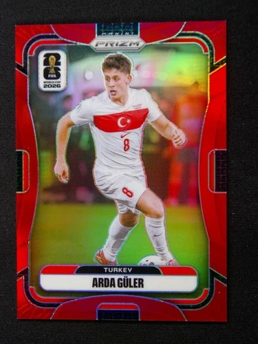 2026 Panini Prizm FIFA World Cup Arda Guler #487 Red Prizm /50