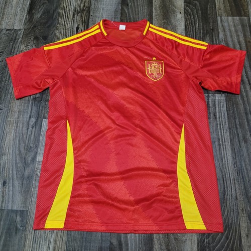 Spain National Soccer Team #3 Jersey Shirt Red Yellow XL Unbranded