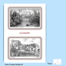 CP M 44019-075 POSTCARD 2 DRAWINGS 44 CLISSON