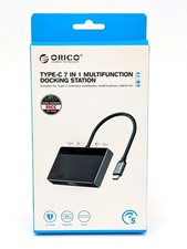 Orico 7-In-1 USB-C Multifunction Docking Station For Laptops, Mobile Phones Etc.