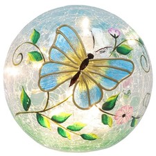 Shudehill Giftware Crackle LED Butterfly Ball Small & Large Light-Up Orbs