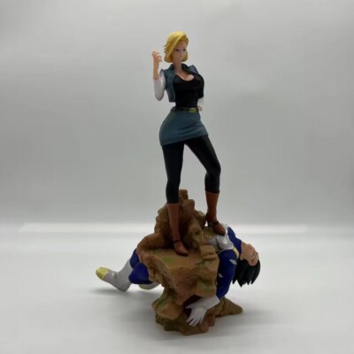 Dragon Ball Z Android 18 Vs Vegeta Anime Figure Gk Statue Model