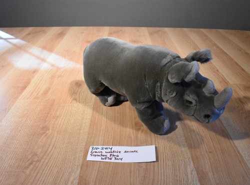 Ganz Webkinz Signature Black Rhino WKSE3104 No Code Plush(310-2414) - Picture 2 of 5